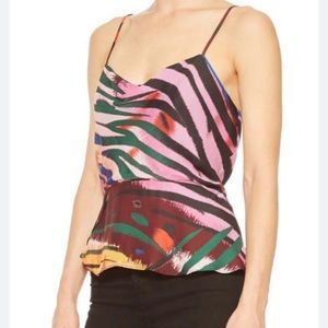 Parker Women's Cecile Sleeveless Peplum Top - Size L